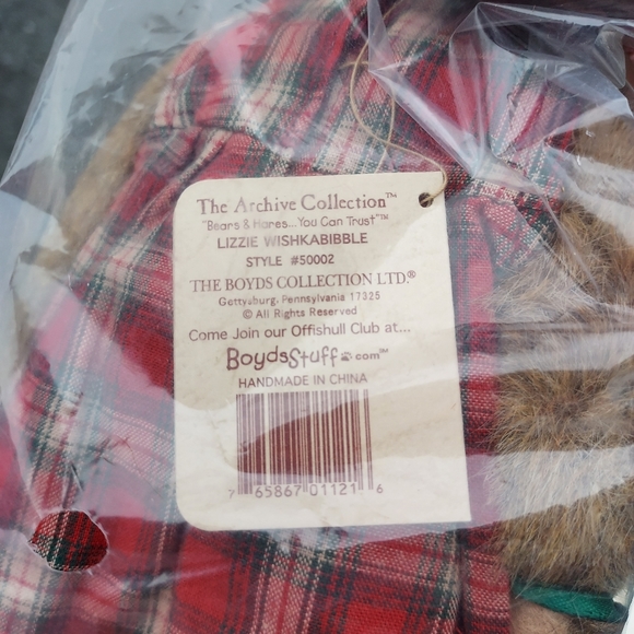 Boyds Bear Lizzie Wishkabibble Day NWT And Small Story Book- sealed original bag - Picture 4 of 5